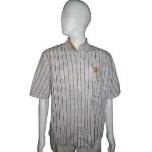Timberland Men's Checkered‎ Print Short Sleeve Shirt Size L